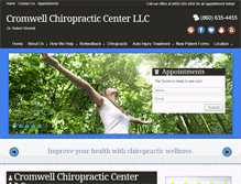 Tablet Screenshot of cromwellchiro.com